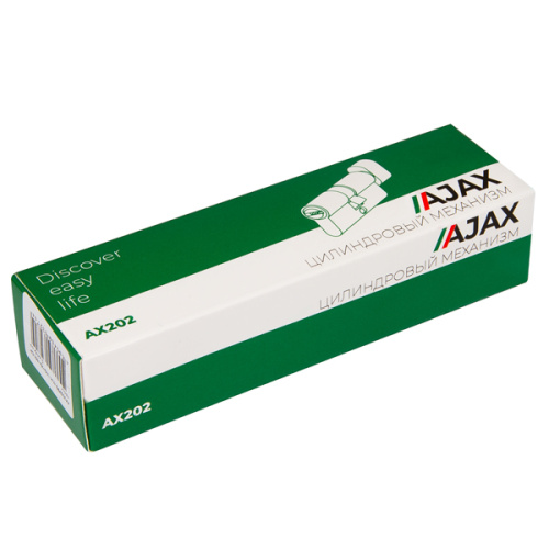 Цилиндровый Ajax (Аякс) механизм (AX202/110) AX2002Knob110 (50+10+50) CP хром с вертушкой фото 3